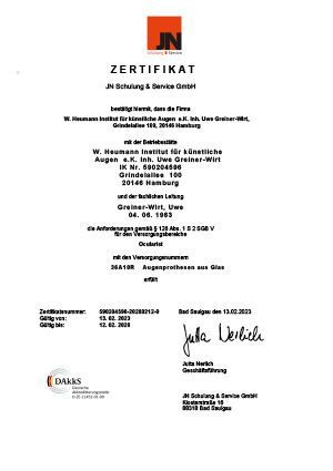 Werner Heumann Institut für künstliche Augen e.K.